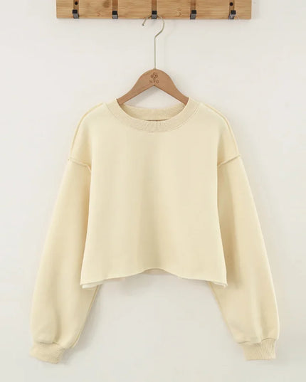 Vintage High Quality Oversized Women Sweatshirt Hoodies Casual Loose Vintage Long Sleeve Harajuku Streetwear Crop Pullover