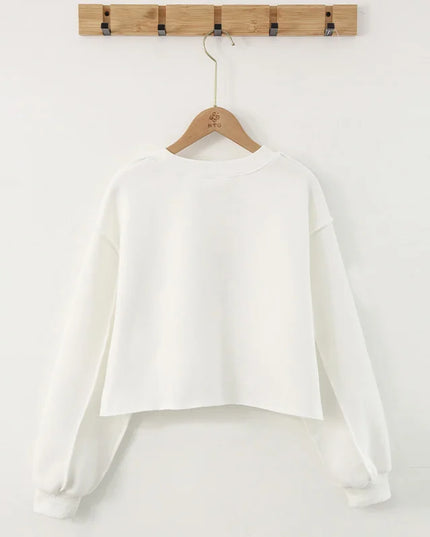 Vintage High Quality Oversized Women Sweatshirt Hoodies Casual Loose Vintage Long Sleeve Harajuku Streetwear Crop Pullover