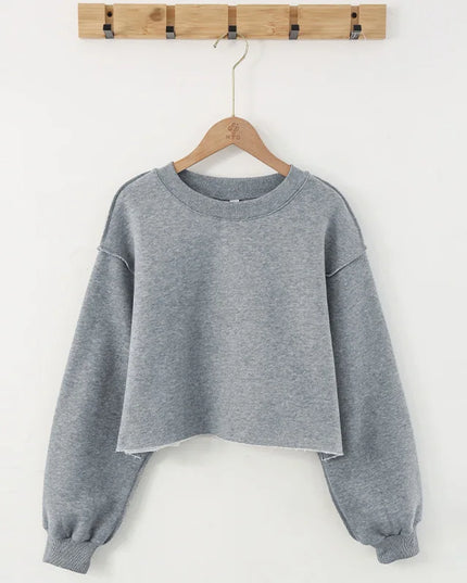 Vintage High Quality Oversized Women Sweatshirt Hoodies Casual Loose Vintage Long Sleeve Harajuku Streetwear Crop Pullover