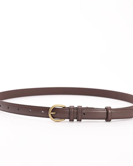 Soft and fashionable thin belt for women simple and versatile decorative jeans belt dress thin belt for women