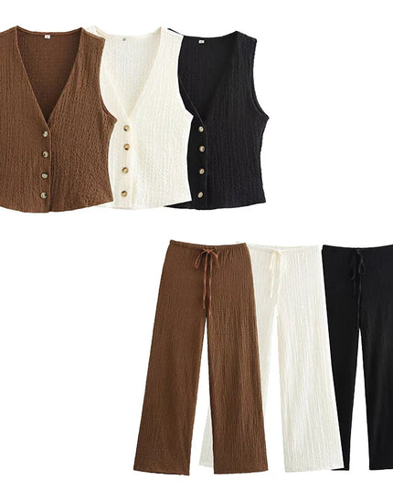 Chic Women's 2-Piece Set: Elegance & Comfort