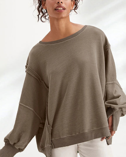 100% Cotton Oversized Hoodie Long Sleeve Pullovers Patchwork Streetwear Harajuku  Sweatshirt Autumn Winter Clothes For Women