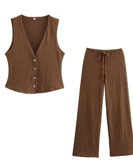 Chic Women's 2-Piece Set: Elegance & Comfort
