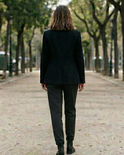 Chic High Waist Wide Leg Trousers