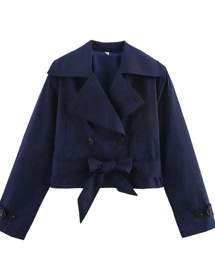 Chic Double-Breasted Trench Coat