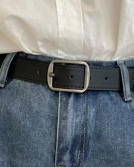 PU Leather Belt for women's Black Brown trousers belt for Jeans Casual Fashion Belts Vintage Strap Female Waistband AB005