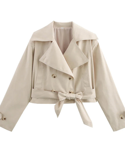 Chic Double-Breasted Trench Coat