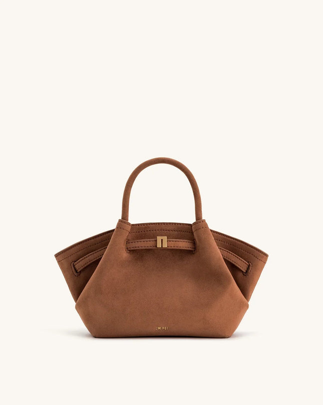 JW PEI HANA Dumpling Bun Small Women's Shoulder Crossbody Bag High Quality Handheld Small Bag Women'sMedium Faux Suede Tote Bag
