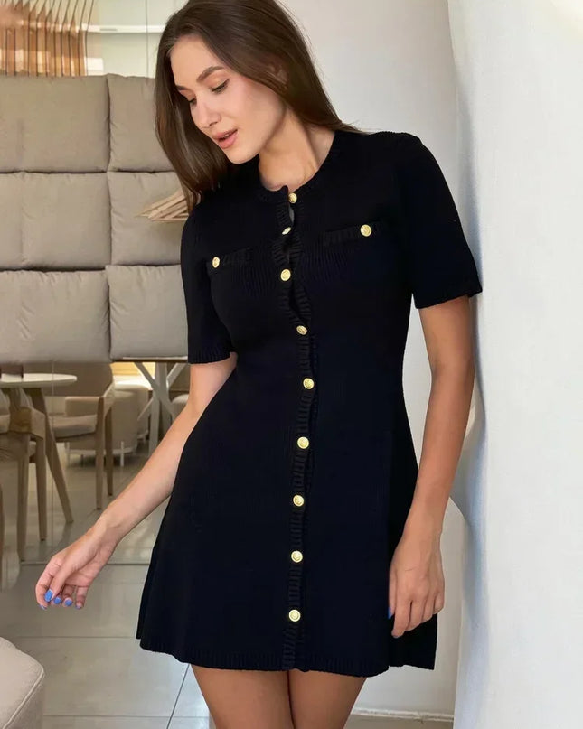 Trendy Knit Mini Dress