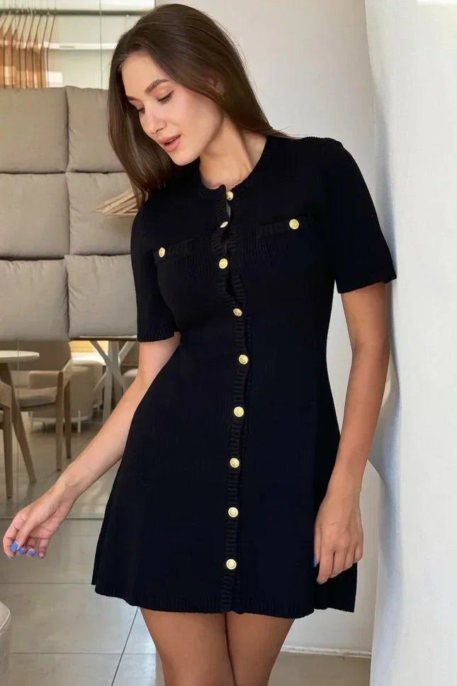 Trendy Knit Mini Dress