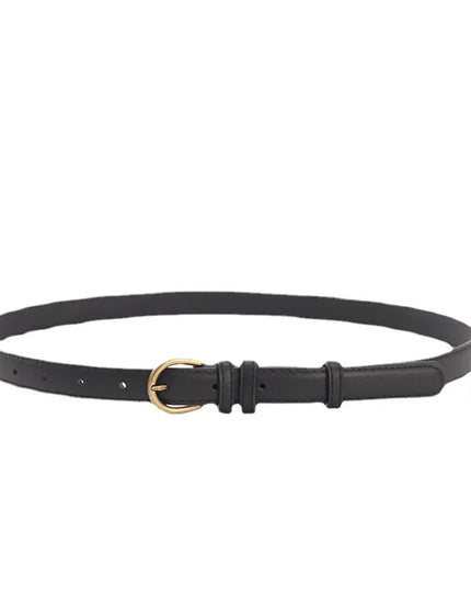 Soft and fashionable thin belt for women simple and versatile decorative jeans belt dress thin belt for women