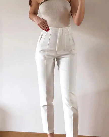 Chic High Waist Pencil Pants