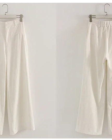 Chic Wide Leg Linen Pants