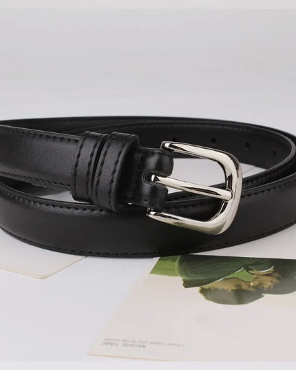 1pc Women's Belt Fashion Simple Versatile Belt Authentic High Grade Trend Soft Belt Paired with Western Trousers Jeans Lady Belt