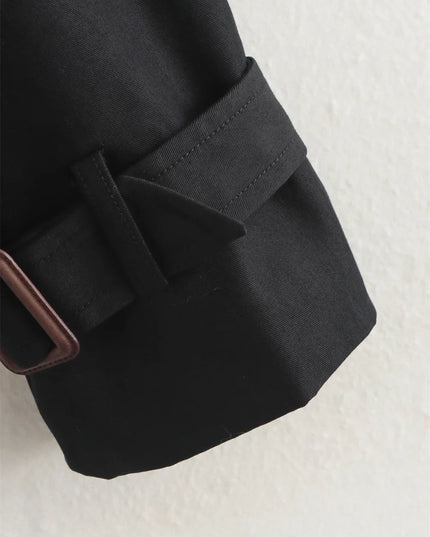Chic Cropped Trench - Timeless Elegance