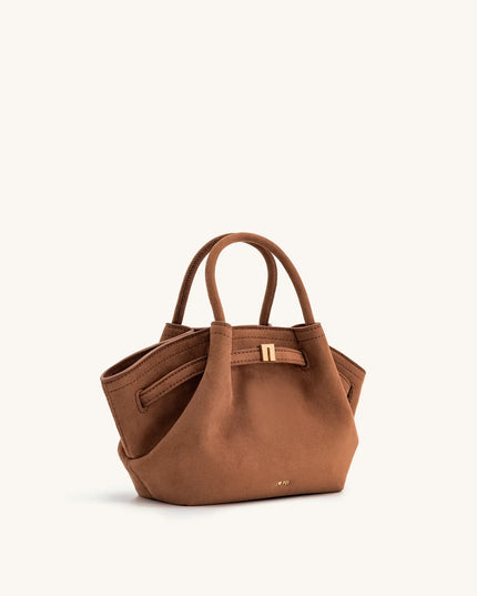 JW PEI HANA Dumpling Bun Small Women's Shoulder Crossbody Bag High Quality Handheld Small Bag Women'sMedium Faux Suede Tote Bag