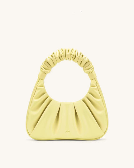 Jw Pei GABBI Cloud Pattern Handbag2024new High-end Feel Women's Underarm Bag Pleats Wrinkles Top-handle Bag ﻿
