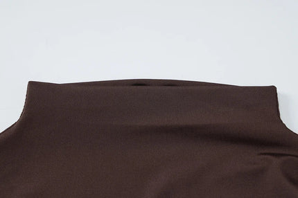 Draped Mini Dress Coffee