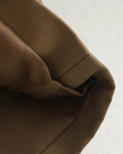Chic Cropped Trench - Timeless Elegance