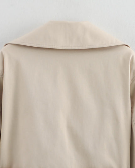 Chic Double-Breasted Trench Coat