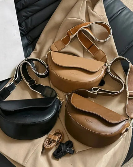 Chic Saddle Bag: Stylish Versatility in PU Leather