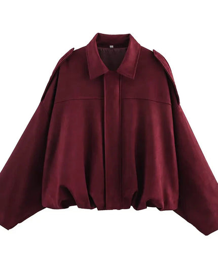 Trendy Vintage Bomber Jacket