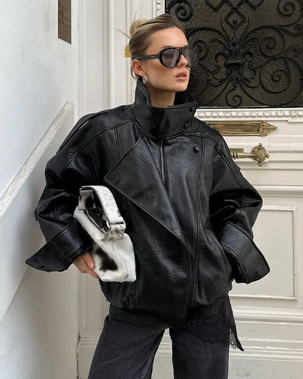 Chic Asymmetric Street Style Jacket