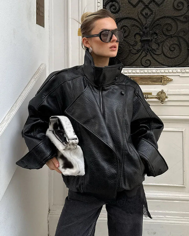 Chic Asymmetric Street Style Jacket