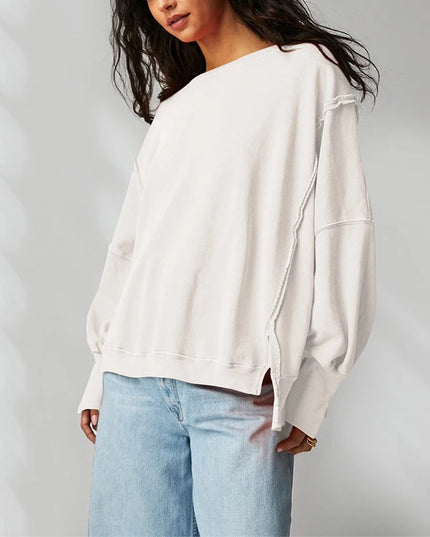 100% Cotton Oversized Hoodie Long Sleeve Pullovers Patchwork Streetwear Harajuku  Sweatshirt Autumn Winter Clothes For Women