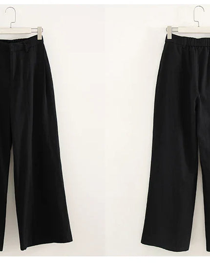 Chic Wide Leg Linen Pants