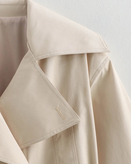 Chic Double-Breasted Trench Coat
