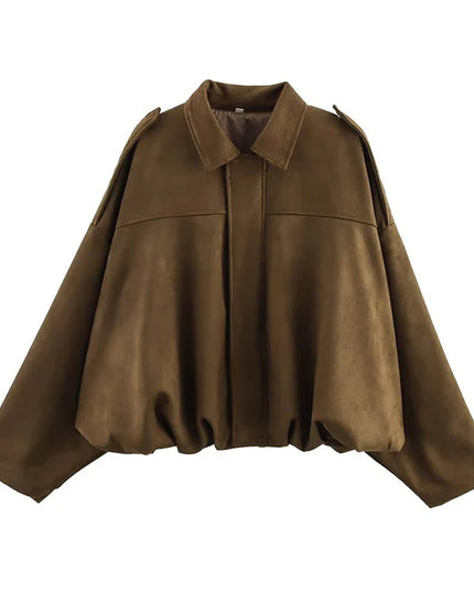 Trendy Vintage Bomber Jacket