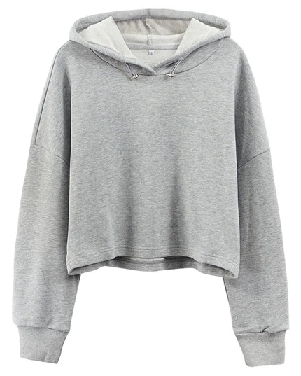 100% Cotton Oversize Hoodies Women Long Sleeve Jogger Yoga Ladies Sweatshirt Harajuku Streetwear Pullovers