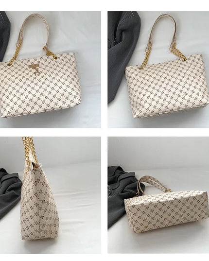 Chic Soft Leather Tote - Fashionable Women's Bag