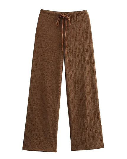 Willshela Women Fashion 2 Piece Set Solid Single Breasted Tank Tops & Vintage HIgh Elastic Waist Pants Female Chic Pants Suit