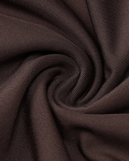 Draped Mini Dress Coffee
