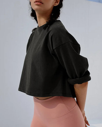 Vintage 100% Cotton Oversized T Shirt For Women Casual Solid Short Sleeve Tees Black Streetwear Top Sexy Cropped Tops