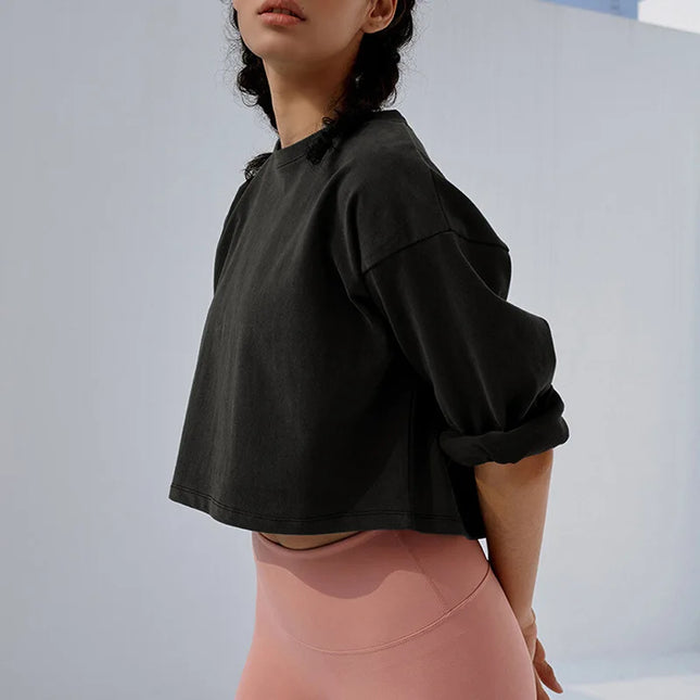 Vintage 100% Cotton Oversized T Shirt For Women Casual Solid Short Sleeve Tees Black Streetwear Top Sexy Cropped Tops