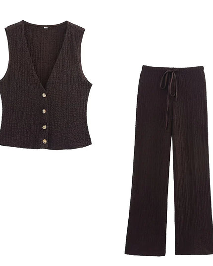 Chic Women's 2-Piece Set: Elegance & Comfort