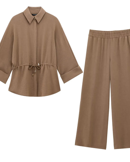 Elegant Kimono Blouse & Pant Set for Women