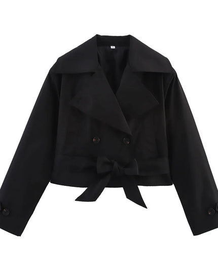 Chic Double-Breasted Trench Coat