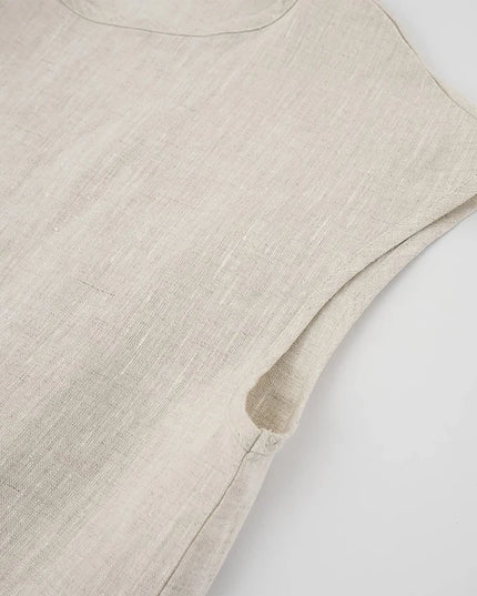Newly 100% Linen Women's T-Shirt Casual Loose O-Neck Short Sleeve Tees Basic Streetwear Tops Summer Clothes For Women