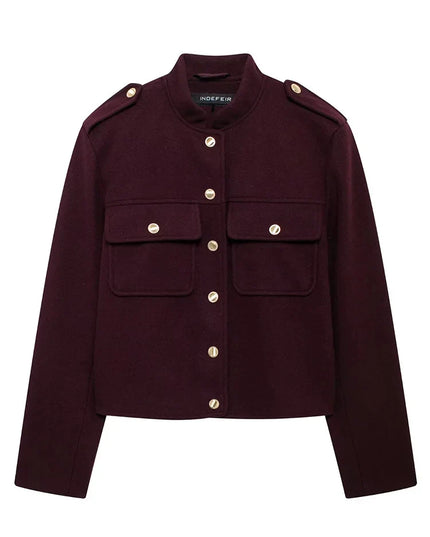 Chic Tweed Bomber Jacket