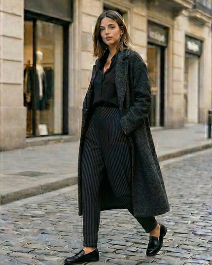 Chic High Waist Wide Leg Trousers