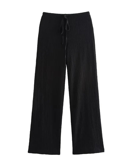 Willshela Women Fashion 2 Piece Set Solid Single Breasted Tank Tops & Vintage HIgh Elastic Waist Pants Female Chic Pants Suit