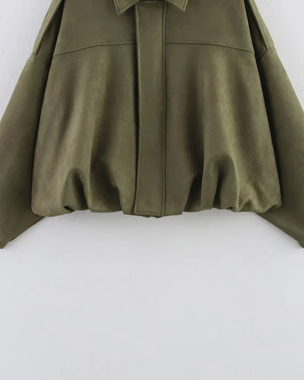 Trendy Vintage Bomber Jacket