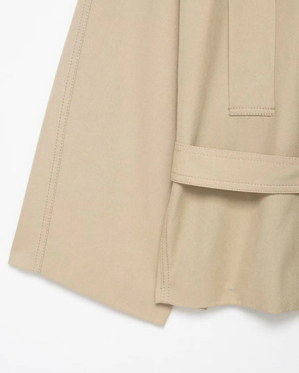Chic Summer Set: Elegant Turn-Down Collar Jacket & Shorts