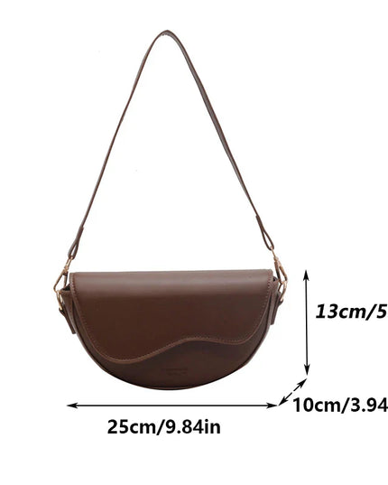 Chic Saddle Bag: Stylish Versatility in PU Leather