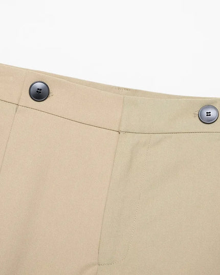 Chic Summer Set: Elegant Turn-Down Collar Jacket & Shorts