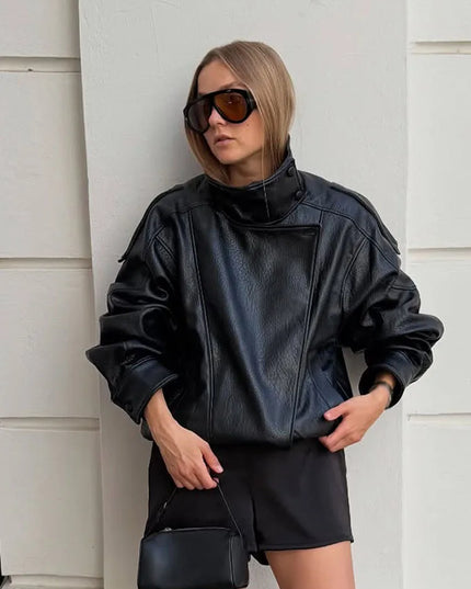 Chic Asymmetric Street Style Jacket